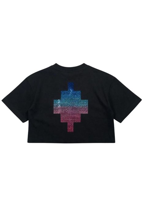 T-shirt bambina nera in cotone MARCELO BURLON | GTH109NERO